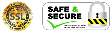 Your account is 100% safe and secure via SSL