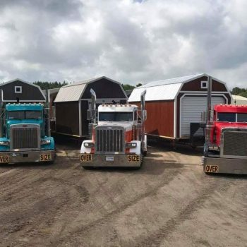 peterbilt shed hauling trucks